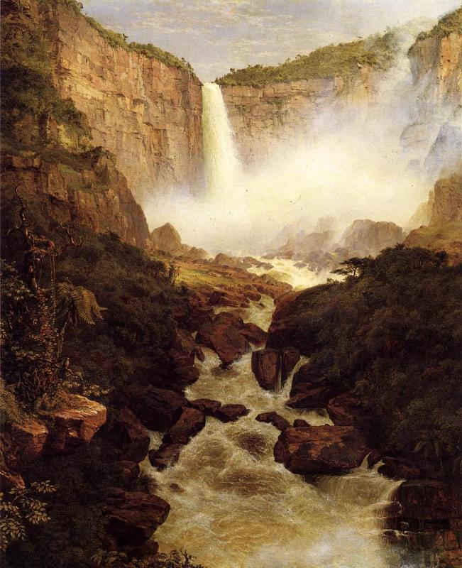 Frederic Edwin Church Tequendama Falls near Bogota, New Granada China oil painting art
